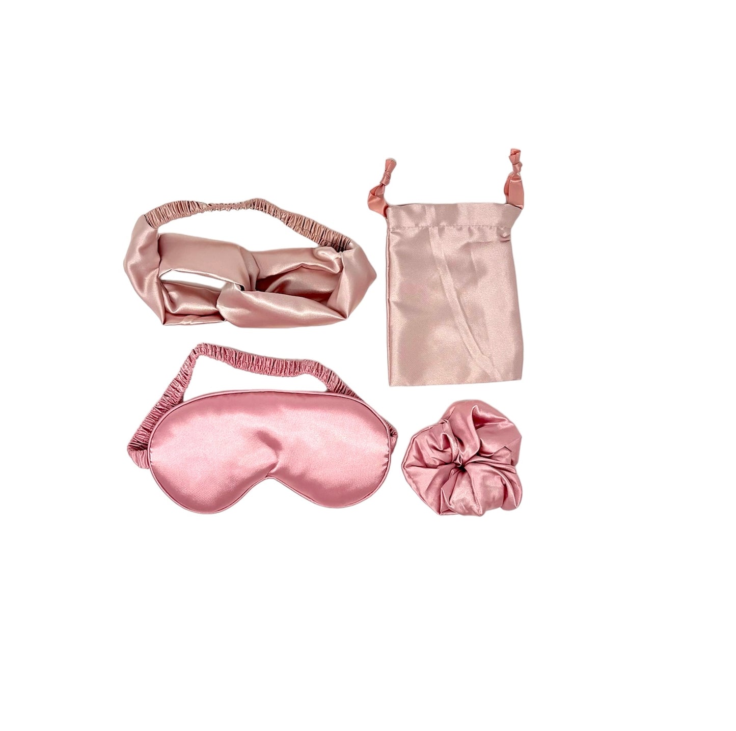 Pink Silk Eyemask set