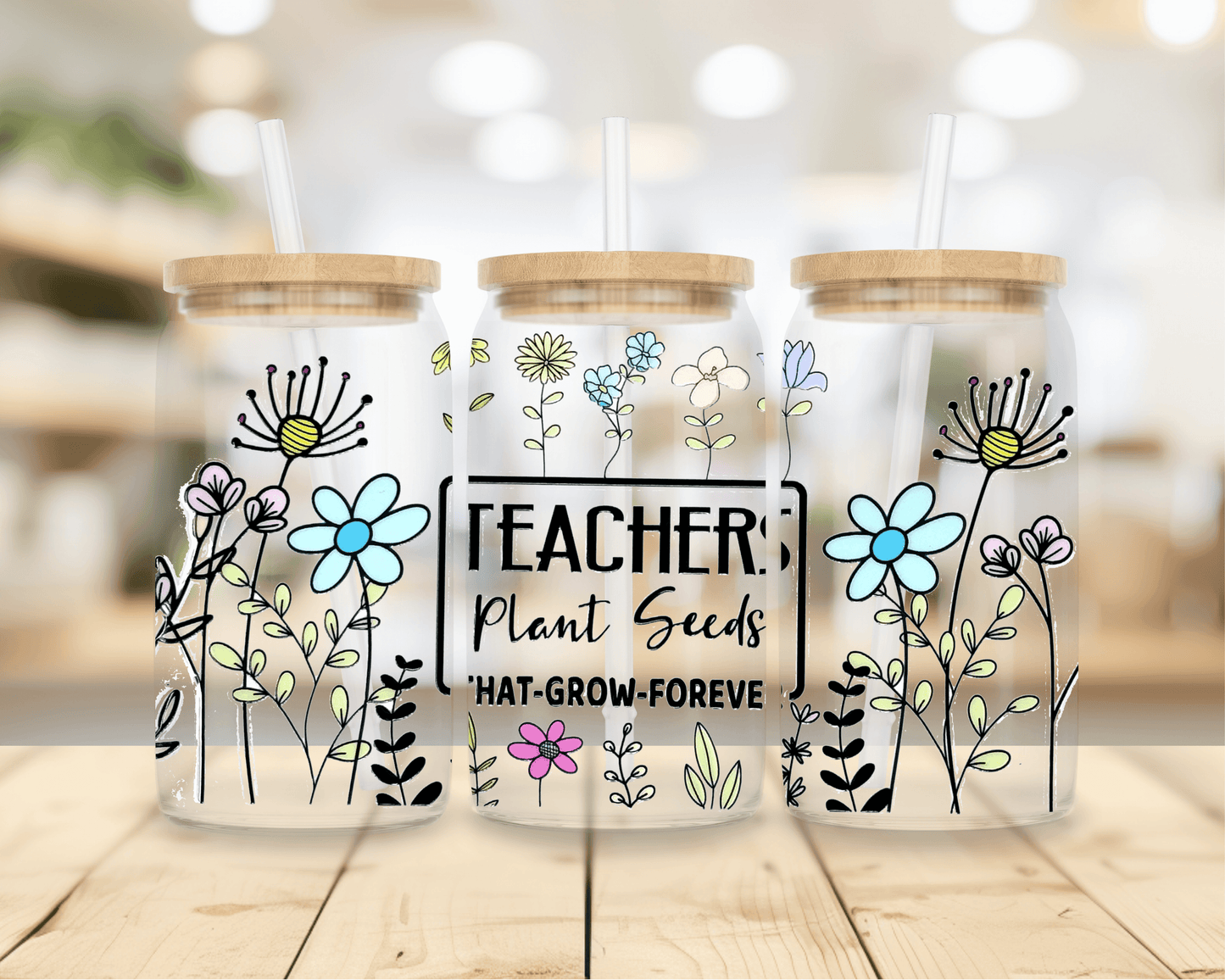 Teachers plant seeds UV DTF Wrap - Blanks & More Wholesale